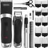 Cordless Clipper & Trimmer Gift Set, Cordless Grooming Set, Hair Clippers for Men, Men’s Beard Trimming, Nose Ear & Brow Trimmer, Male Grooming Set