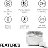 Wave Beam, In-Ear Wireless Earbuds with IP54 and IPX2 Waterproofing, Hands-Free Calling and 32 Hours Battery Life, in White