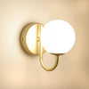 Indoor Wall Light, 1xG9 Up and Down Modern Wall Lamp, Gold Finish Elegant Wall Lighting, Globe Shaped Wall Sconce for Bedroom, Living Room, Hallway, Hotel