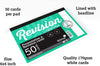 Revision Card Study Bulk Pack | 6 x 50 A6 (6x4”) White Lined Luxpad Silvine Revision Cards