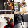 Cordless Drill Driver 21V, Hammer Drill with 2 Batteries 2000mAh, 25+3 Torque, 42N.m Max Electric Drill, 30PCS Drill Bits, 2 Speed, LED Light for Home and Garden DIY Project