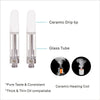 Evod eGo CBD Vape Pen Starter Kit C1 - E Cigarettes 2pcs Vape Pens,USB charge Long Lasting eGo Evod Battery,CBD Ceramic Coil,Easy to Refill From the Top,No Nicotine No E Liquid (Steel Red)