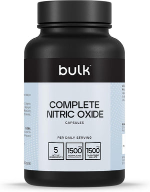 Complete Nitric Oxide Capsules, Pre Workout, Pack of 180, 30 Servings, Packaging May Vary