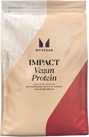 Impact Vegan Protein, Vanilla Flavour, 1kg, 24g of Plant Protein, 33 Servings