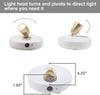 LED Spotlights Ceiling Lights Wireless AA Battery Powered Lights Dimmable Display Lights for Picture Cabinet Remote Controlled Lights Puck Lights Stick on Anywhere Indoor-2 Pack