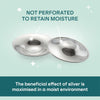 Silver Nipple Shields NickelFree - Silver Cups Breastfeeding for Nursing Newborn - Protect and Soothe your Nursing Nipples - Made in Italy - Medical Device Class 1 - Tri-laminate Silver