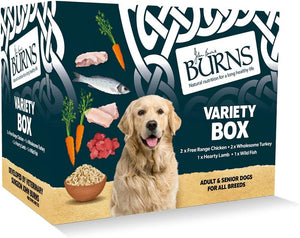 Pet Nutrition Natural Wet Dog Food For Adult and Senior Dogs, 6 x 395g Variety Box, 2 x Free-range Chicken, 2 x Hearty Lamb, 1 x Free-range Turkey, 1 x Wild Fish