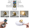 LED Spotlights Ceiling Lights Wireless AA Battery Powered Lights Dimmable Display Lights for Picture Cabinet Remote Controlled Lights Puck Lights Stick on Anywhere Indoor-2 Pack
