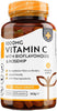 Vitamin C 1000mg – 180 Premium Vegan & Vegetarian Tablets – 6 Month Supply – High Strength Ascorbic Acid – with Added Bioflavonoids & Rosehip – Normal Immune System – Made in The UK by