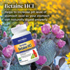 - Betaine HCI (120 Capsules) | Digestive Support Enzyme Supplement | Acid Active Protease Digestive Enzyme Blend for Acid Reflux and Indigestion, Nutrient Supplements, Gut Health Supplement