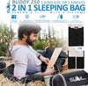 Double Sleeping Bag with 2 Pillows Extra Large 3-4 Season Lightweight,Waterproof Indoor & Outdoor Use for Adults for Hiking, Backpacking and Camping