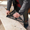 Rafter Square Metric 12 inch, Aluminum Carpenters Roofing Square, Metric Woodwork Square,Triangle Ruler Protractor