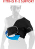 Classic Half Left Shoulder Support, Large, Shoulder Brace for Rotator Cuff Injuries, AC Joint Support, and Dislocations, Shoulder Strap for Men and Women, Brace for Athletes and Exercising