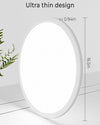 36W 42CM LED Ceiling Light, Large Bathroom Lights Ceiling 3000K/4500K/6000K,3 Color Temperature Flush Ceiling Light,Round Ultra Thin Ceiling Light for Living Room,Office,Bedroom,Bathroom,Kitchen