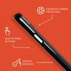 Evo Crystal Kick case for iPhone 15 - Compatible with MagSafe - Impact Protection Case - Obsidian Black