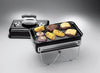Go-Anywhere Charcoal Grill, 42 x 26cm Grill Area, Lightweight Portable BBQ Grill, Table Camping Grill with Porcelain-Enamelled Bowl & Lid, Folding Legs - Black (1131004)