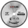 Saxton TCT Circular Fine Cutting Wood Saw Blade 255mm x 100T x 25.4mm Bore fits Evolution Rage Saws