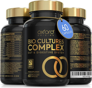 Advanced Probiotics for Gut Health | Scientifically Formulated Pre & Probiotic Gut Health Supplements | Specialised Capsules with 5 Billion Bacterial Cultures, 100 Billion CFU/g