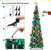 Christmas Tree, 5ft Collapsible Pop up Christmas Tinsel Tree with Stand Tinsel Coastal for Holiday Xmas Decorations,Home Display, Office Decor