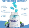 Creatine Gummies for Men & Women 5000mg 60 Chewable Creatine Monohydrate Gummies for Muscle Strength & Growth Sugar Free Pre-Workout Supplementm Vegans gym (Blueberry Flavour)