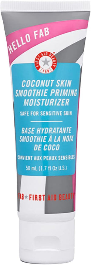 Hello FAB Coconut Skin Smoothie Priming Moisturiser, 2-in-1 Moisturizer and Makeup Primer – 50 mL