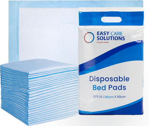 100 x  60 x 90 cm | Disposable Incontinence Bed Pads, Underpads, Bed Mats, Mattress Protectors, Incontinence Pads, Waterproof Bed Sheets for Babies, Children & Adults | 4 Pack of 25