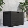 "Premium 190L Waterproof Outdoor Storage Box - Secure, Lockable Plastic Chest for Garden Essentials, Toys, and Cushions in Stylish Anthracite Color"