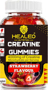 Creatine Monohydrate Gummies 4000mg for Men & Women, 60 Chewable Creatine Gummies (1 Months’ Supply) - Pre Workout Gym Supplement, Suitable for Vegans & Halal