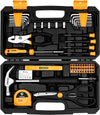 Tool Kit Set Box 62 Piece Home Repair DIY Tools Basic Hand Toolbox Sets for Home