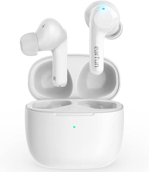 Wireless Earbuds, [What Hi-Fi Awards] Air Bluetooth In-Ear Headphones with 4 Mics ENC, Sweatshield™ IPX7 Waterproof, Clear Sound, Deep Bass, Wireless Charge, App Customize EQ, 35H, White