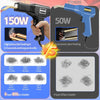 150W Plastic Welder, 2 in 1 Plastic Welding Kit, Hot Stapler Kit, 800PCS Hot Staples & 2PCS Welding Plastic Welding Rods, Plastic Repair Kit, Plastic Welder Gun for Car Bumper Plastic Crack Repair