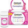 Conception Vitamins for Women, Fertility Supplements with 400μg Folic Acid, 30 Tablets