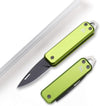 Pocket Knife, 1.75" Survival Stainless Steel Folding Knives UK Legal Sprint Cactus Green Finish, Stylish High Performance, Non Locking EDC Blade, Portable for Camping Hiking