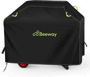 BBQ Cover, Waterproof Barbecue Cover Outdoor fits Gas Grill Weber, Brinkmann, Char Broil - 420D Oxford Fabric, Windproof, Rip-Proof & UV Protection, 132cm x 66cm x 109cm