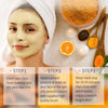 Vitamin C Clay Facial Mask with Kaolin Clay and Turmeric for Dark Spots, Turmeric Skin Care Mask for Controlling Acne, Oil and Refining Pores