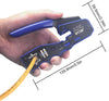 GJ670BL RJ45 Crimp Tool, Pass Through Ethernet Crimping Tool for Cat5 Cat6 Cat7 End Pass-Thru Connector, Support Stripping & Cutting