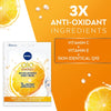 Q10 + C Power Anti-Wrinkle + Energy Sheet Mask (1 Piece), Anti Ageing Moisturiser Mask with Vitamin C, Face Mask with Coenzyme Q10, Anti Wrinkle Cream Mask