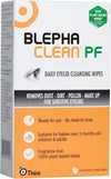 80 Blephaclean PF Daily Eyelid Wipes - Gentle Cleansing for Eyelids and Skin Around the Eyes | Suitable for Babies (over 3 months old), Children and Adults | 20 Sterile Plastic-Free Wipes x 4 packs