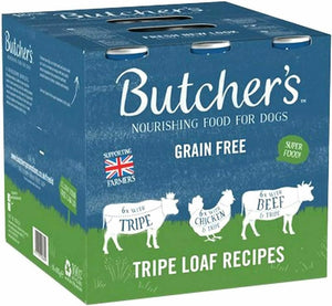 Butcher's Tripe Loaf Recipes Dog Food, 18 Pack of 400g Cans