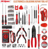 90 Piece Electronics & Soldering Repair Tool Set Kit with Multimeter. for PCBs, Electrical Circuits, Computers, Gadgets & Drones. All in Portable Box Case