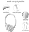 P22 Wired On Ear Headphones No Microphone HiFi Stereo Portable Headphone Lightweight and Foldable Comfortable Fit Noise Isolating White FD71190101