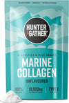 Marine Collagen Powder 300g | Pure Unflavoured Premium Hydrolysed Wild Caught Marine Collagen Peptides Powder for Hair Skin Nails Muscles | Collagen Supplements for Women and Men