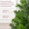 Artificial Mini Christmas Tree, 2ft / 60cm Miniature Tabletop Spruce, Small Indoor Home Desk Table Xmas Decoration, Natural Looking PVC & PE Needles, Weighted Base with Hessian Wrap