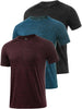 3 Pack Men's Dry Fit T Shirt Moisture Wicking Athletic Tees Exercise Fitness Activewear Short Sleeves Gym Workout Top