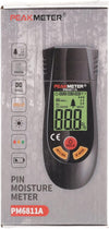 Moisture Meter, Moisture Meter with LCD Display Suitable for Quick Determination of Moisture Content of Raw Wood, Paper, Plywood, Plaster Walls, Flooring, etc.