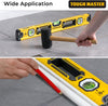 Spirit Level Set 3 Piece PRO, Magnetic, 3 Vial High Accuracy, Front View Vial, Aluminium Shockproof Tool, 1200mm & 600mm, 250mm