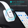 On Ear Wireless Bluetooth Headphones with Microphone -  EP636 - Bluetooth Version 4.1 + EDR, Lightweight Engineering NFC One Tap to Connect for Android and Apple - White