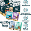 Pet Nutrition Natural Wet Dog Food For Adult and Senior Dogs, 6 x 395g Variety Box, 2 x Free-range Chicken, 2 x Hearty Lamb, 1 x Free-range Turkey, 1 x Wild Fish