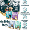 Pet Nutrition Natural Wet Dog Food For Adult and Senior Dogs, 6 x 395g Variety Box, 2 x Free-range Chicken, 2 x Hearty Lamb, 1 x Free-range Turkey, 1 x Wild Fish