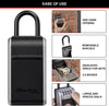 5480EURD Key Safe with New Innovative Design, Shackle, Large Capacity, High Security, Grey, Extra Large